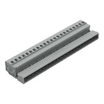 Wago 231 Series Pluggable Connector, 22-Pole, Male, 22-Way, Snap-In, 12A