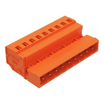 Wago 231 Series Pluggable Connector, 9-Pole, Male, 9-Way, Panel Mount, Snap In Mount, 15A