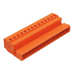 Wago 231 Series Pluggable Connector, 14-Pole, Male, 14-Way, Panel Mount, Snap In Mount, 15A