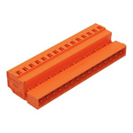 Wago 231 Series Pluggable Connector, 15-Pole, Male, 15-Way, Snap-In, 12A