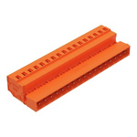 Wago 231 Series Connector, 15-Pole, Female, 15-Way, DIN Rail, Panel Mount, 15A