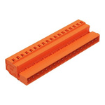 Wago 231 Series Connector, 18-Pole, Male, 18-Way, Snap-In, 12A