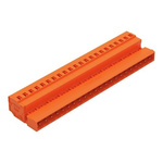 Wago 231 Series Pluggable Connector, 22-Pole, Male, 22-Way, Feed Through, 15A