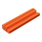 Wago 231 Series Connector, 22-Pole, Female, 22-Way, DIN Rail, Panel Mount, 15A