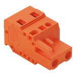 Wago 231 Series Pluggable Connector, 2-Pole, Female, 2-Way, Free Hanging, 16A