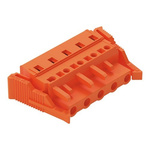 Wago 231 Series Pluggable Connector, 5-Pole, Female, 5-Way, Snap-In, 16A