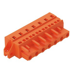 Wago 231 Series Pluggable Connector, 7-Pole, Female, 7-Way, Snap-In, 16A