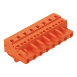 Wago 231 Series Pluggable Connector, 8-Pole, Female, 8-Way, Snap-In, 16A