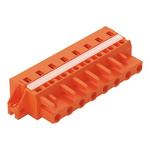Wago 231 Series Pluggable Connector, 8-Pole, Female, 8-Way, Panel Mount, 16A