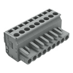 Wago 232 Series Connector, 9-Pole, Female, 9-Way, Snap-In, 14A