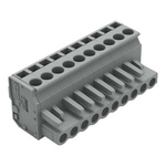 Wago 232 Series Pluggable Connector, 10-Pole, Female, 10-Way, Plug-In, 14A