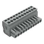 Wago 232 Series Pluggable Connector, 11-Pole, Female, 11-Way, Snap-In, 14A