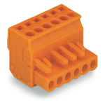 Wago 232 Series Connector, 2-Pole, Female, 2-Way, Plug-In, 15A