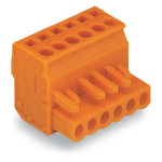 Wago 232 Series Pluggable Connector, 17-Pole, Female, 17-Way, Snap-In, 14A
