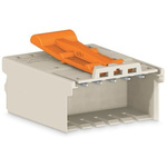 Wago 2091 Series Connector, 6-Pole, Male, 6-Way, Push-In, 15A