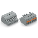 Wago 2231 Series Connector, 5-Pole, Female, 5-Way, Push-In, 16A