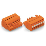 Wago 2231 Series Pluggable Connector, 4-Pole, Female, 4-Way, Snap-In, 16A