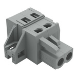 Wago 231 Series Connector, 2-Pole, Female, 2-Way, Feed Through, 16A