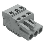 Wago 231 Series Connector, 3-Pole, Female, 3-Way, Snap-In, 16A