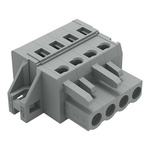 Wago 231 Series Pluggable Connector, 4-Pole, Female, 4-Way, Snap-In, 16A