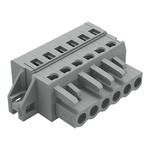 Wago 231 Series Pluggable Connector, 6-Pole, Female, 6-Way, Snap-In, 16A
