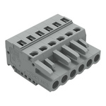 Wago 231 Series Connector, 6-Pole, Female, 6-Way, Snap-In, 16A