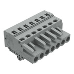 Wago 231 Series Connector, 7-Pole, Female, 7-Way, Snap-In, 16A