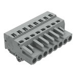 Wago 231 Series Pluggable Connector, 8-Pole, Female, 8-Way, Snap-In, 16A