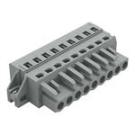 Wago 231 Series Connector, 9-Pole, Female, 9-Way, Feed Through, 16A