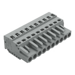 Wago 231 Series Pluggable Connector, 10-Pole, Female, 10-Way, Plug-In, 16A