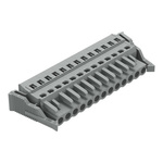 Wago 231 Series Pluggable Connector, 13-Pole, Female, 13-Way, Plug-In, 16A
