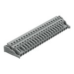 Wago 231 Series Pluggable Connector, 21-Pole, Female, 21-Way, Snap-In, 16A