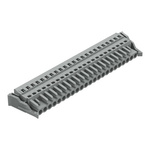 Wago 231 Series Connector, 23-Pole, Female, 23-Way, Snap-In, 16A