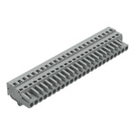 Wago 231 Series Pluggable Connector, 24-Pole, Female, 24-Way, Snap-In, 16A