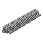 Wago 231 Series Connector, 24-Pole, Female, 24-Way, Feed Through, 16A
