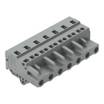 Wago 231 Series Pluggable Connector, 7-Pole, Female, 7-Way, Panel Mount, Snap In Mount, 16A