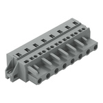 Wago 231 Series Pluggable Connector, 8-Pole, Female, 8-Way, Feed Through, 16A