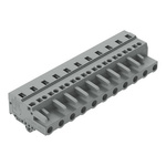 Wago 231 Series Pluggable Connector, 11-Pole, Female, 11-Way, Snap-In, 16A