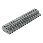 Wago 231 Series Connector, 16-Pole, Female, 16-Way, Cable Mount, 15A