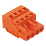 Wago 231 Series Connector, 4-Pole, Female, 4-Way, Snap-In, 16A
