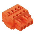 Wago 231 Series Pluggable Connector, 4-Pole, Female, 4-Way, Screw Mount, 16A