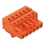 Wago 231 Series Pluggable Connector, 6-Pole, Female, 6-Way, Snap-In, 16A