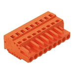 Wago 231 Series Pluggable Connector, 9-Pole, Female, 9-Way, Plug-In, 16A