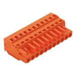 Wago 231 Series Pluggable Connector, 11-Pole, Female, 11-Way, Snap-In, 16A