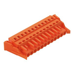 Wago 231 Series Pluggable Connector, 12-Pole, Female, 12-Way, Snap-In, 16A