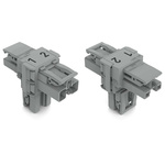 Wago 770 Series Distribution Connector, 2-Pole, Female, Male, Cable Mount, 25A, IP20