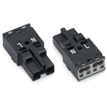 Wago 770 Series Plug, 2-Pole, Cable Mount, 25A, IP20