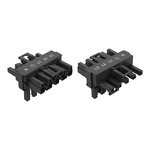 Wago 770 Series Distribution Connector, 5-Pole, Female, Male, Cable Mount, 25A, IP20