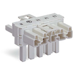 Wago 770 Series Distribution Connector, 5-Pole, Female, Male, Cable Mount, 25A, IP20