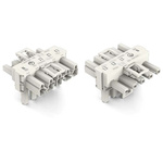 Wago 770 Series Distribution Connector, 5-Pole, Female, Male, Cable Mount, 25A, IP20